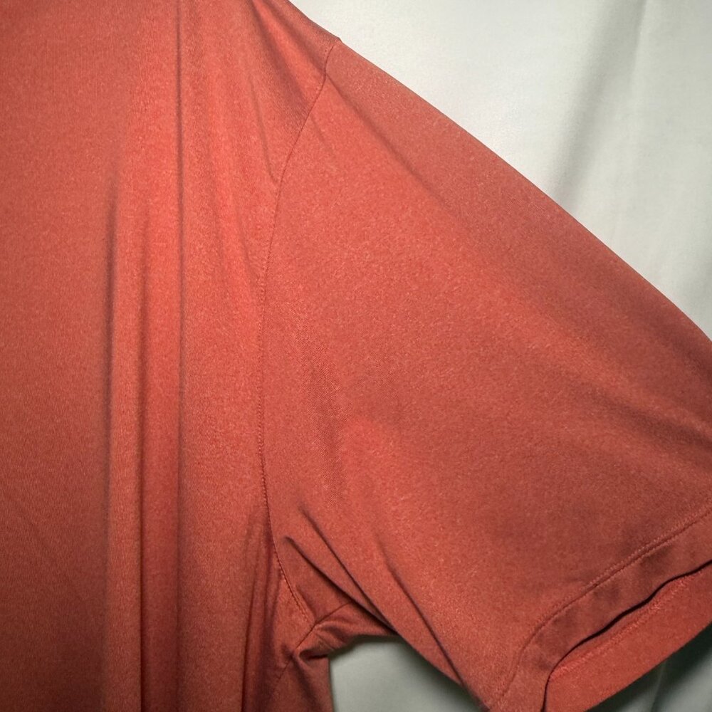 XXL Rust/Burnt Orange Matte Grey Three Button Golfing Shirt - Picture 2 of 6